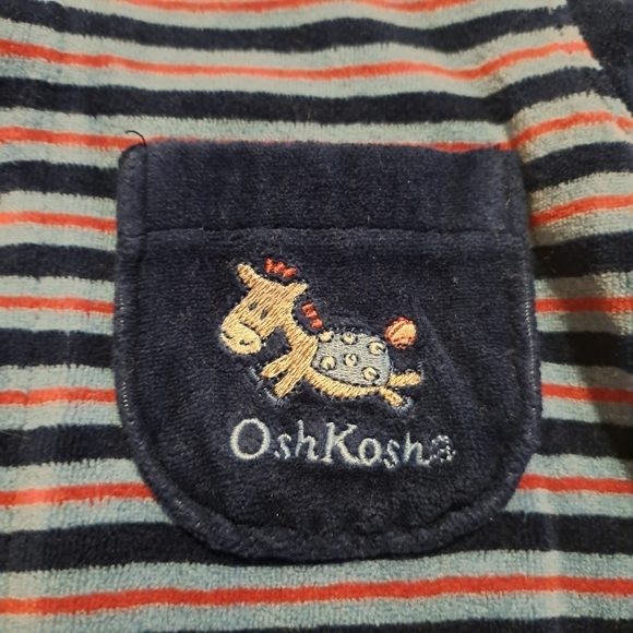 Oshkosh B'Gosh 5-12 lbs velour romper Vintage - Picture 2 of 8